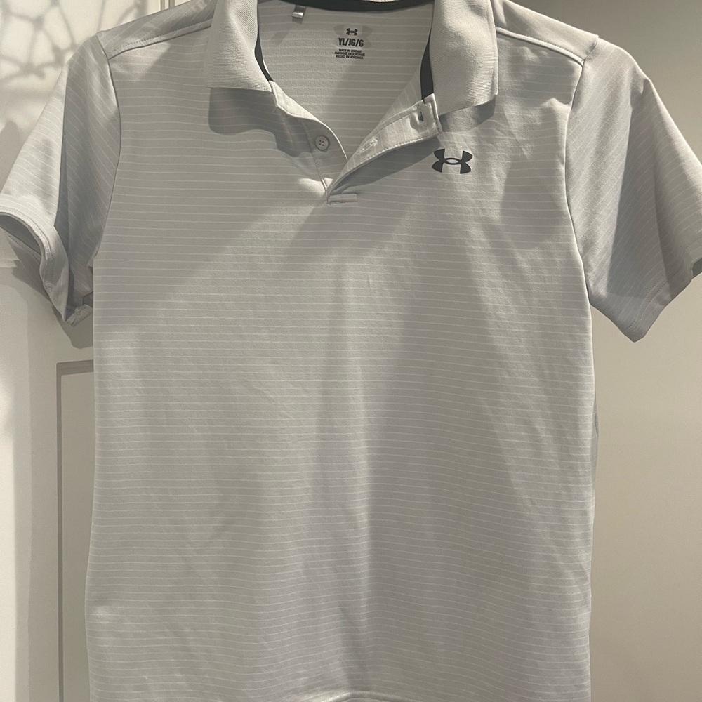 Under Armour Men's Light Gray Polo Shirt